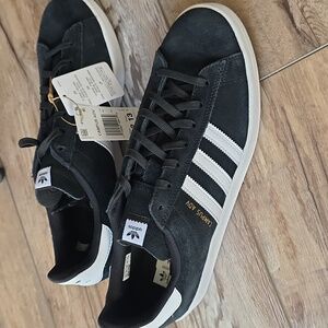 adidas Campus ADV Black with White Stripes